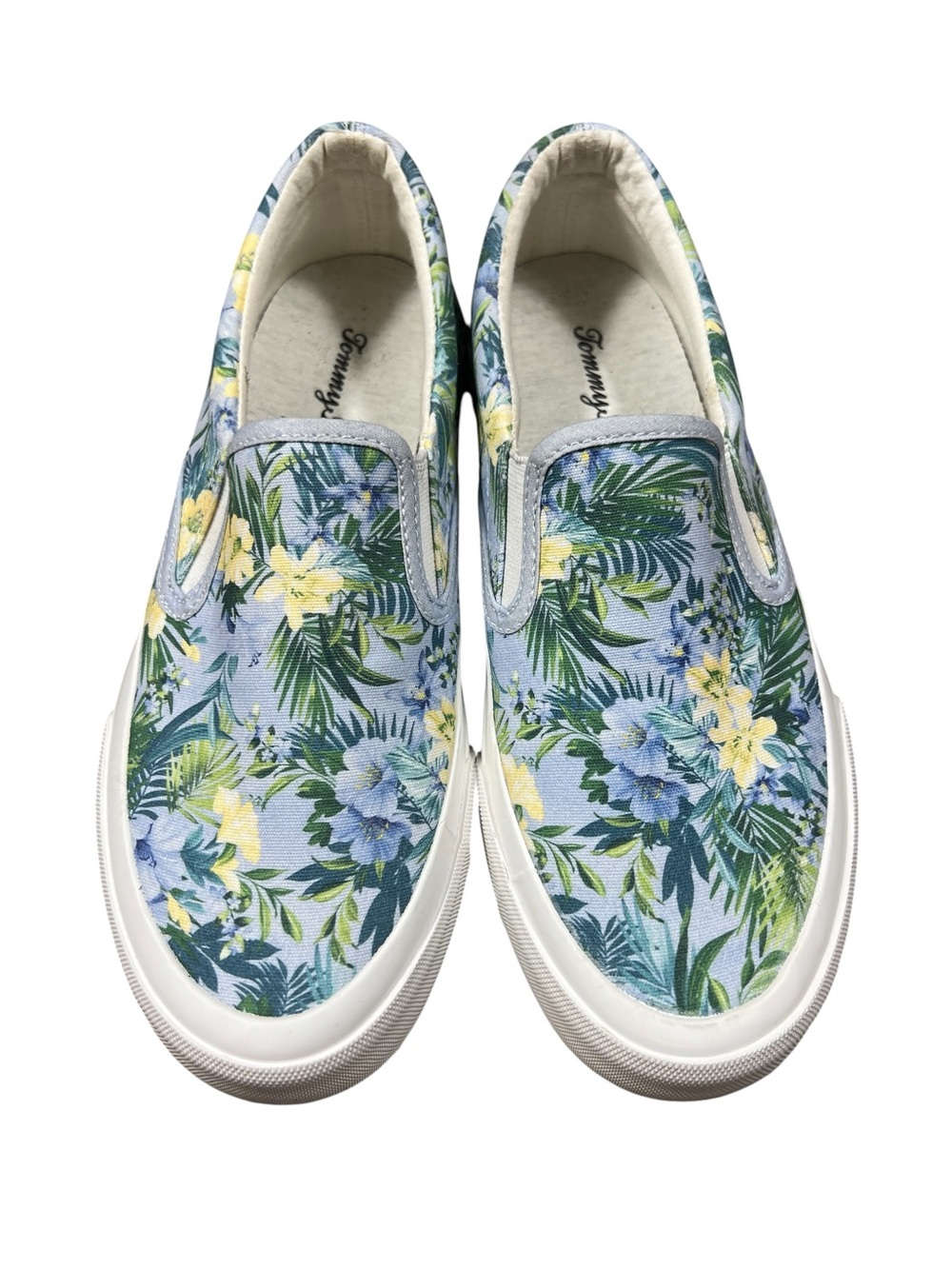 Women’s TOMMY BAHAMA FERRIS slip-on sneakers rubber floral tropical size 6.5